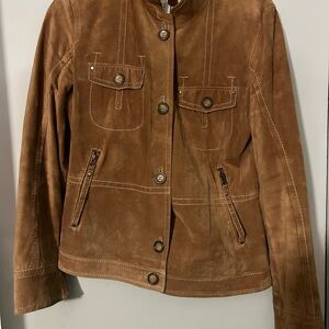 Danier Brown Suede Leather Jacket